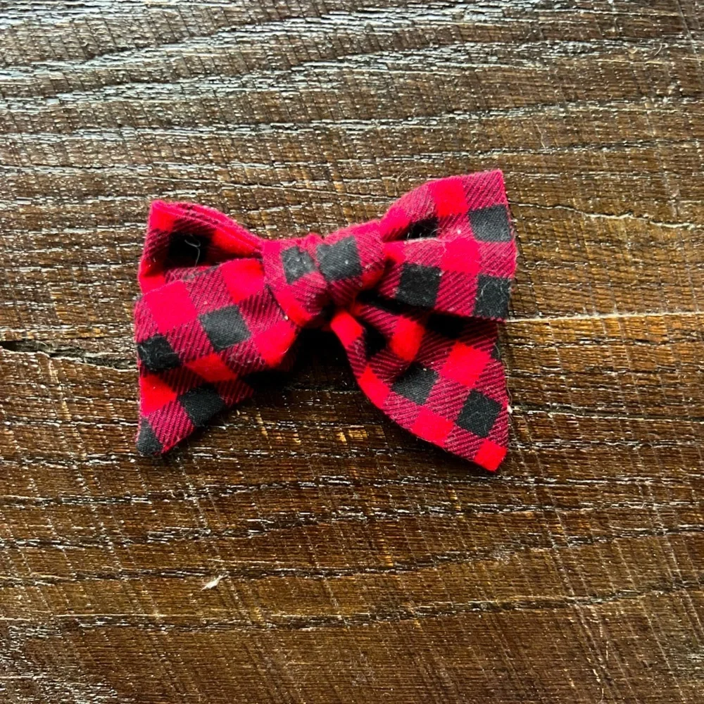 Plaid clip bow 3 for $10